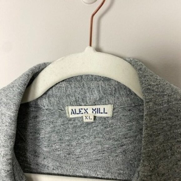 Alex Mill Grey Casual Polo Shirt Short Sleeve Mens XL - Picture 2 of 6